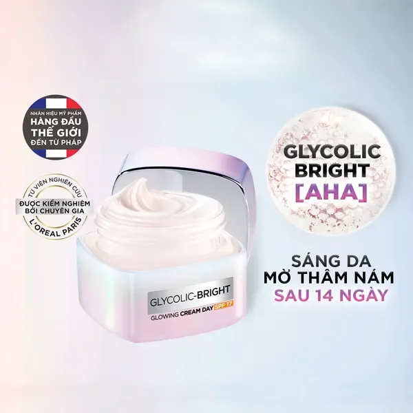Kem dưỡng trắng da L'oreal Glycolic-Bright Glowing Cream
