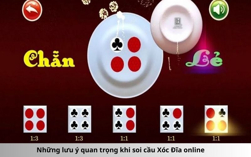 Những lưu ý quan trọng khi soi cầu Xóc Đĩa online